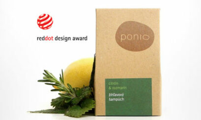 REDDOT Design Award za obaly kozmetiky PONIO