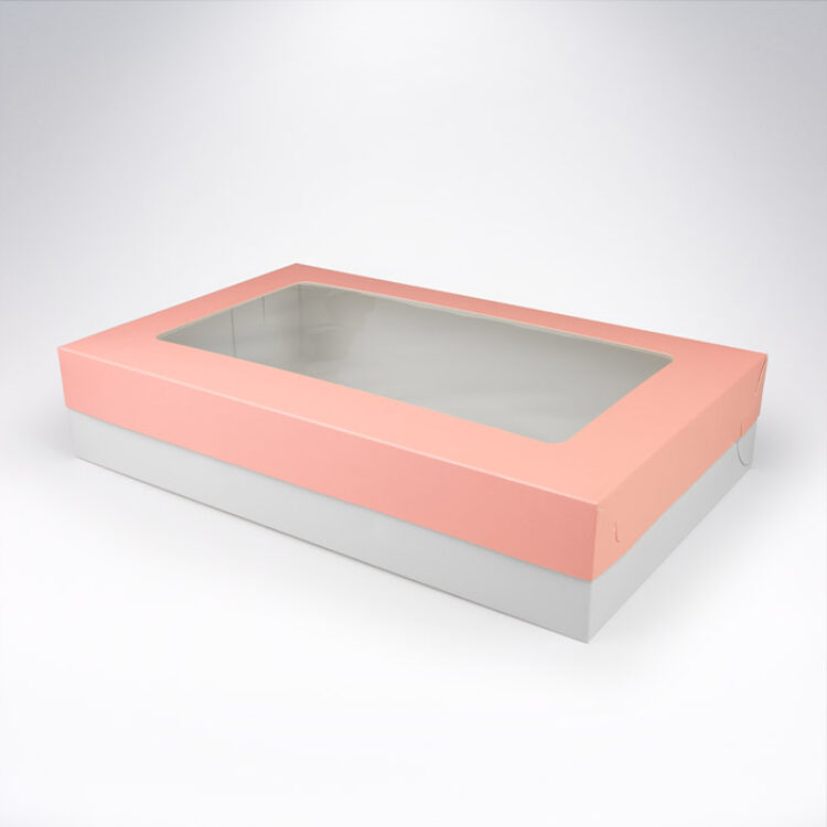 Krabička s okienkom 370x230x75 Pastel Pink