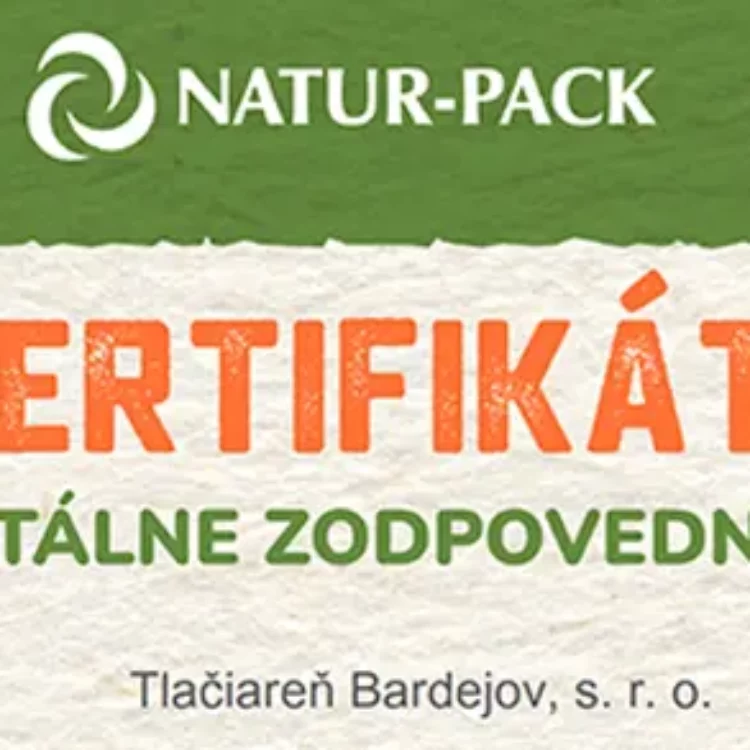 Certifikát NATUR-PACK